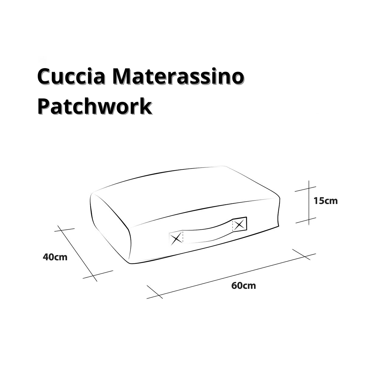 Pouf Cuccia Materassino in Microfibra Sfoderabile per Cani e Gatti