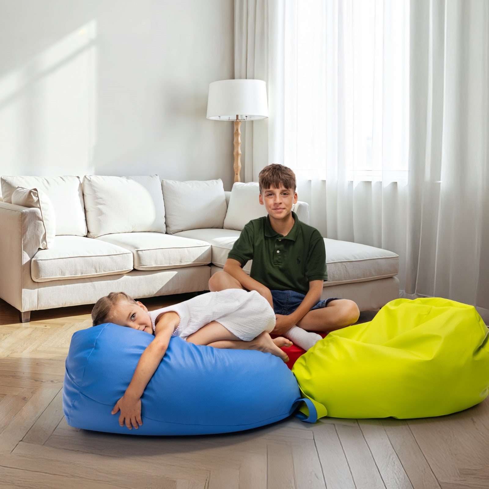 Pouf Poltrona Mini in Ecopelle – Comfort Leggero e Stile