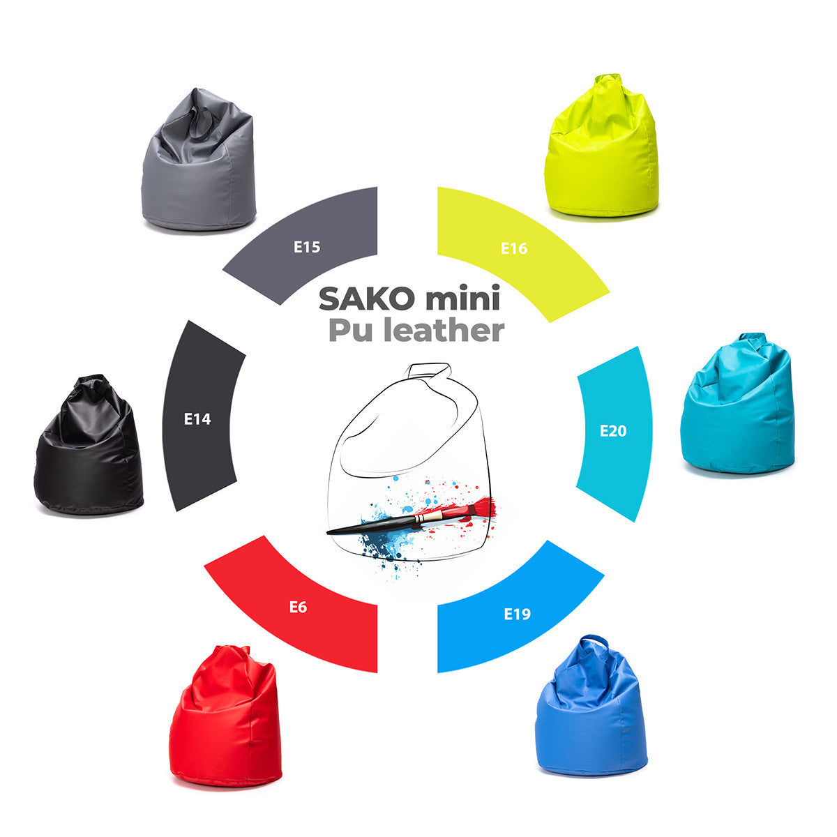 Pouf Poltrona Mini in Ecopelle – Comfort Leggero e Stile