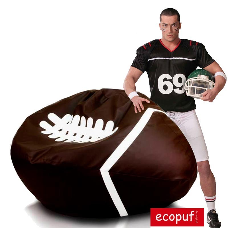 POUF PALLONE RUGBY