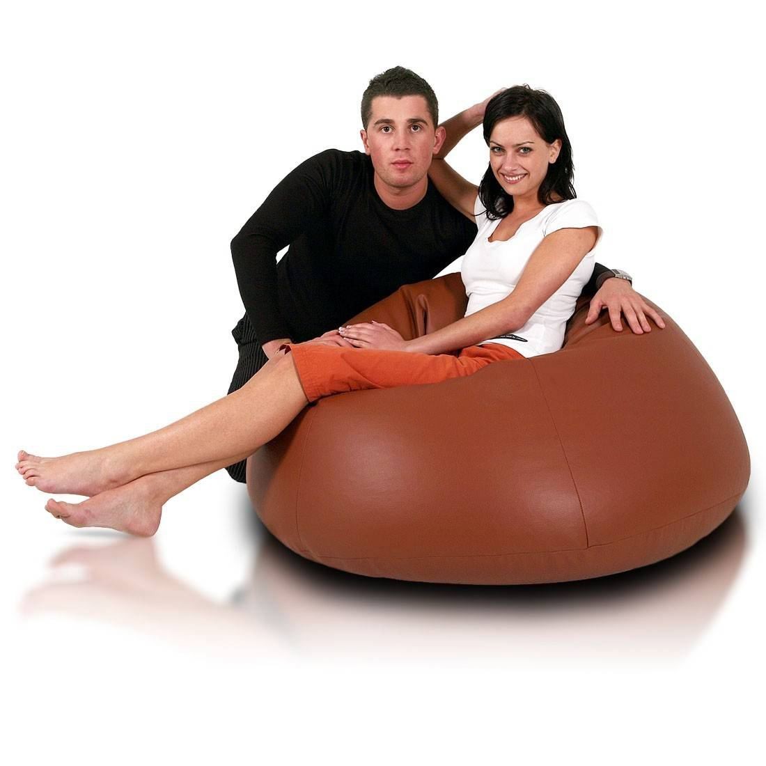 COVER POLTRONA POUF SACCO RELAX ECOPELLE