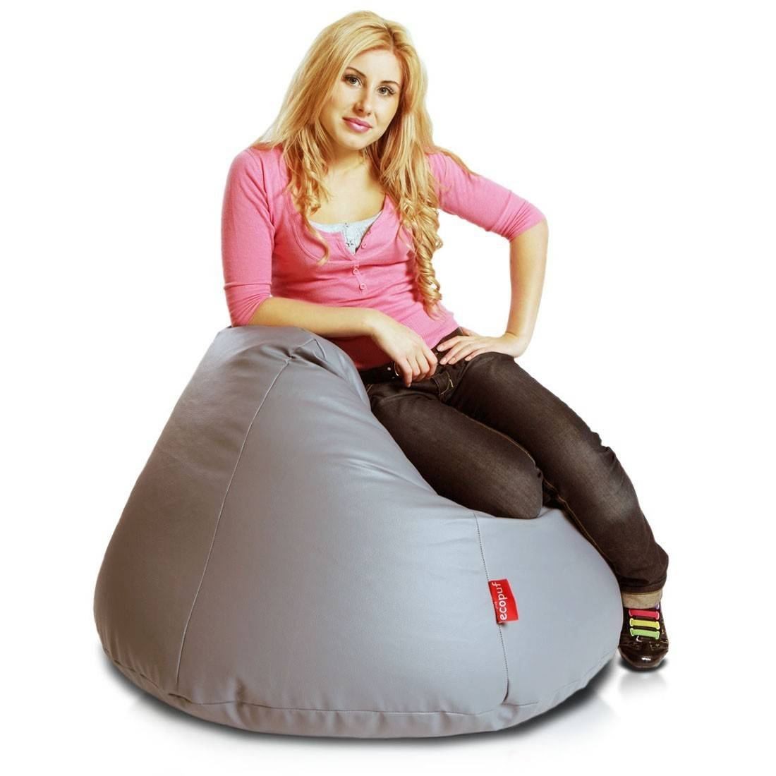COVER POLTRONA POUF SACCO RELAX ECOPELLE