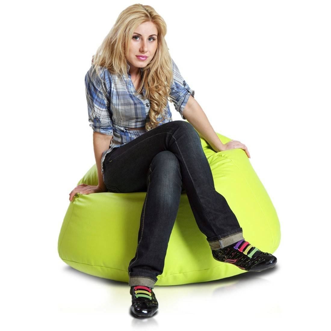 COVER POLTRONA POUF SACCO RELAX ECOPELLE