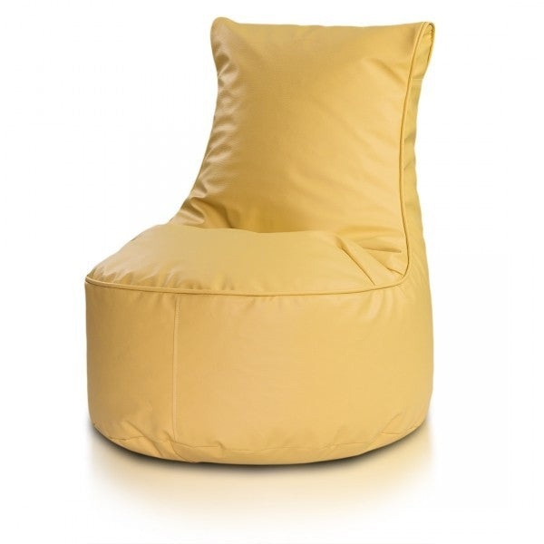 COVER POUF POLTRONA SACCO SEDUTA L ECOPELLE CON SCHIENALE ALTO