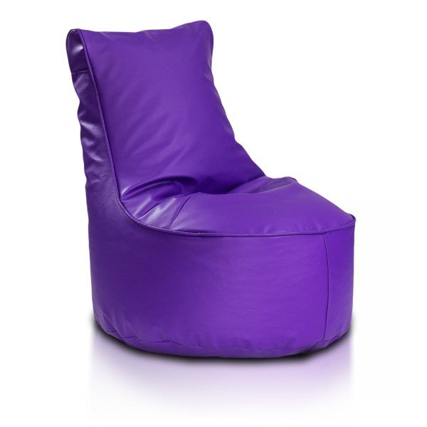 COVER POUF POLTRONA SACCO SEDUTA L ECOPELLE CON SCHIENALE ALTO