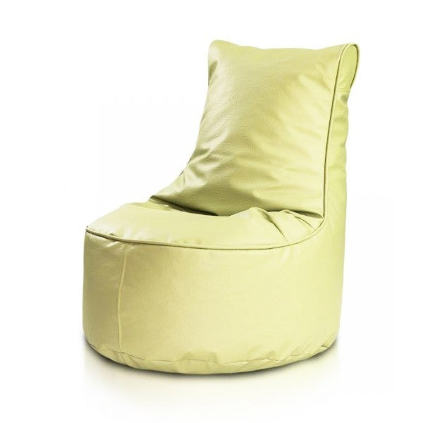 COVER POUF POLTRONA SACCO SEDUTA L ECOPELLE CON SCHIENALE ALTO