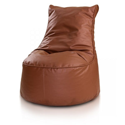pouf poltrona sacco seduta l ecopelle con schienale alto