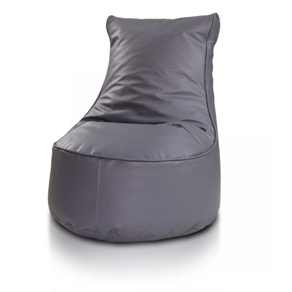 COVER POUF POLTRONA SACCO SEDUTA L ECOPELLE CON SCHIENALE ALTO