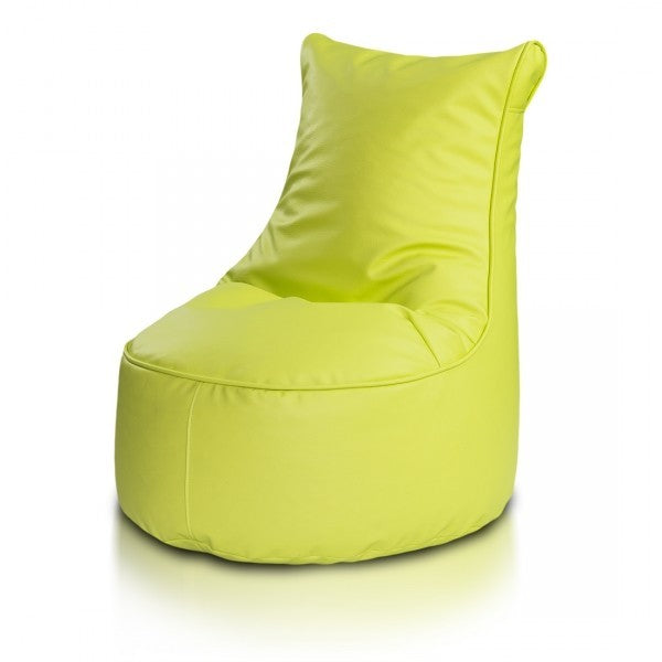 COVER POUF POLTRONA SACCO SEDUTA L ECOPELLE CON SCHIENALE ALTO