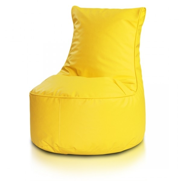 COVER POUF POLTRONA SACCO SEDUTA L ECOPELLE CON SCHIENALE ALTO