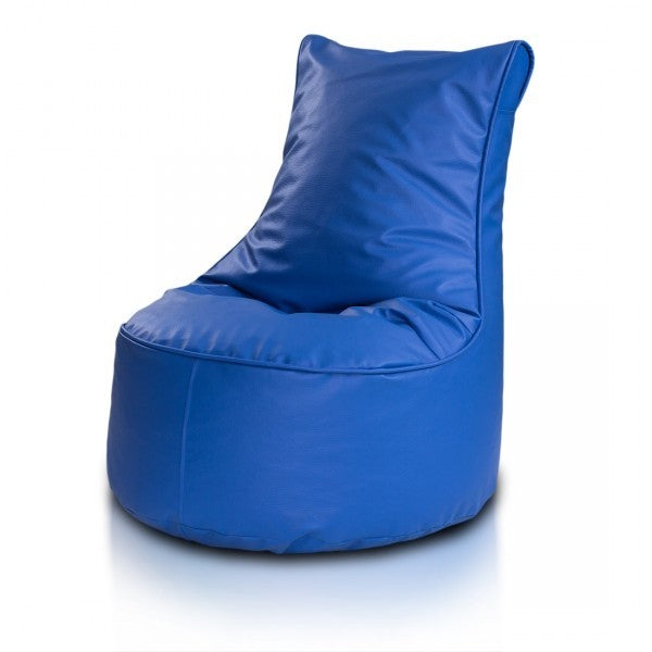 COVER POUF POLTRONA SACCO SEDUTA L ECOPELLE CON SCHIENALE ALTO