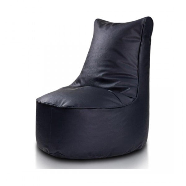 COVER POUF POLTRONA SACCO SEDUTA L ECOPELLE CON SCHIENALE ALTO