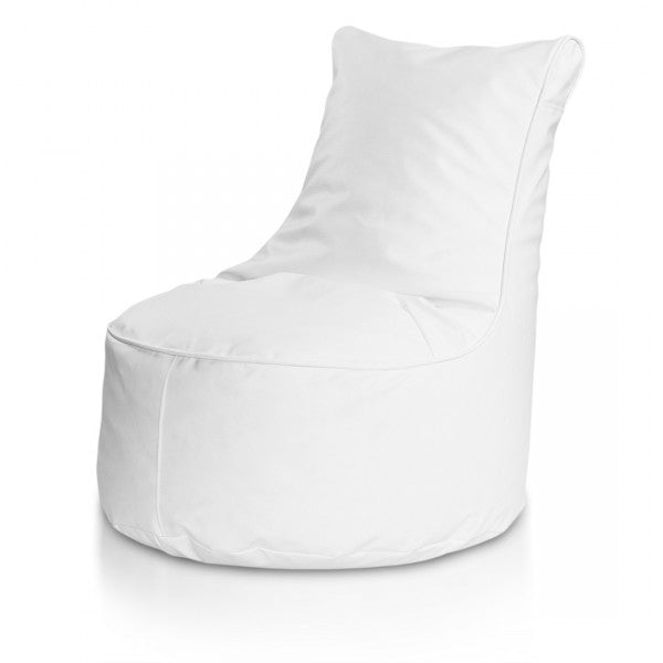 COVER POUF POLTRONA SACCO SEDUTA L ECOPELLE CON SCHIENALE ALTO