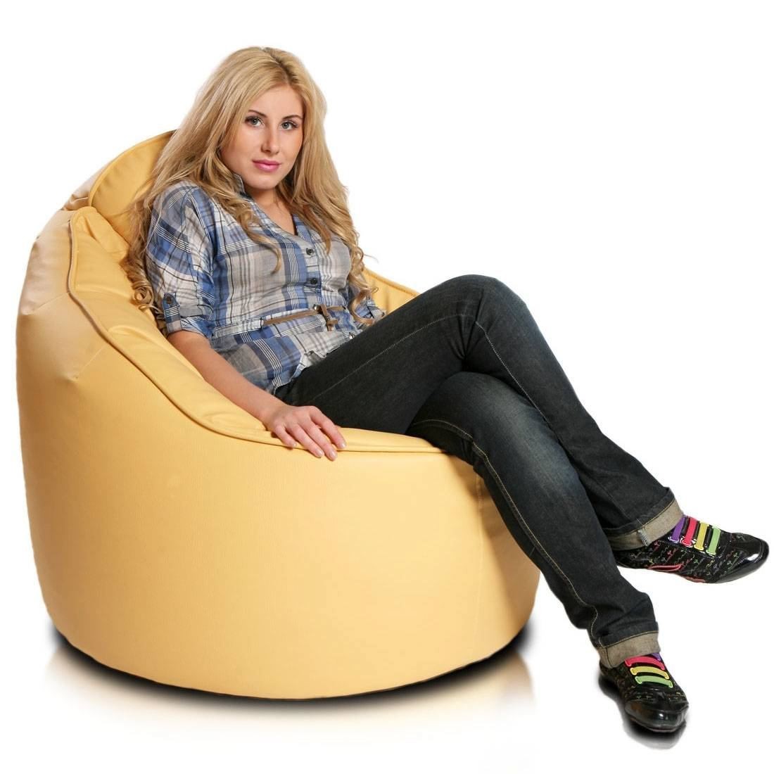 COVER POLTRONA POUF SACCO LIDER ECOPELLE