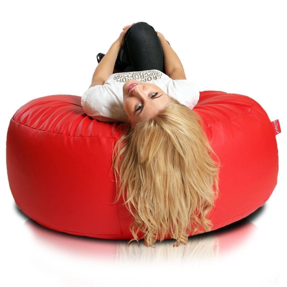 COVER POUF ROTONDO MORBIDO ISLAND ECOPELLE