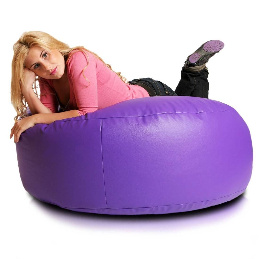 COVER POUF ROTONDO MORBIDO ISLAND ECOPELLE