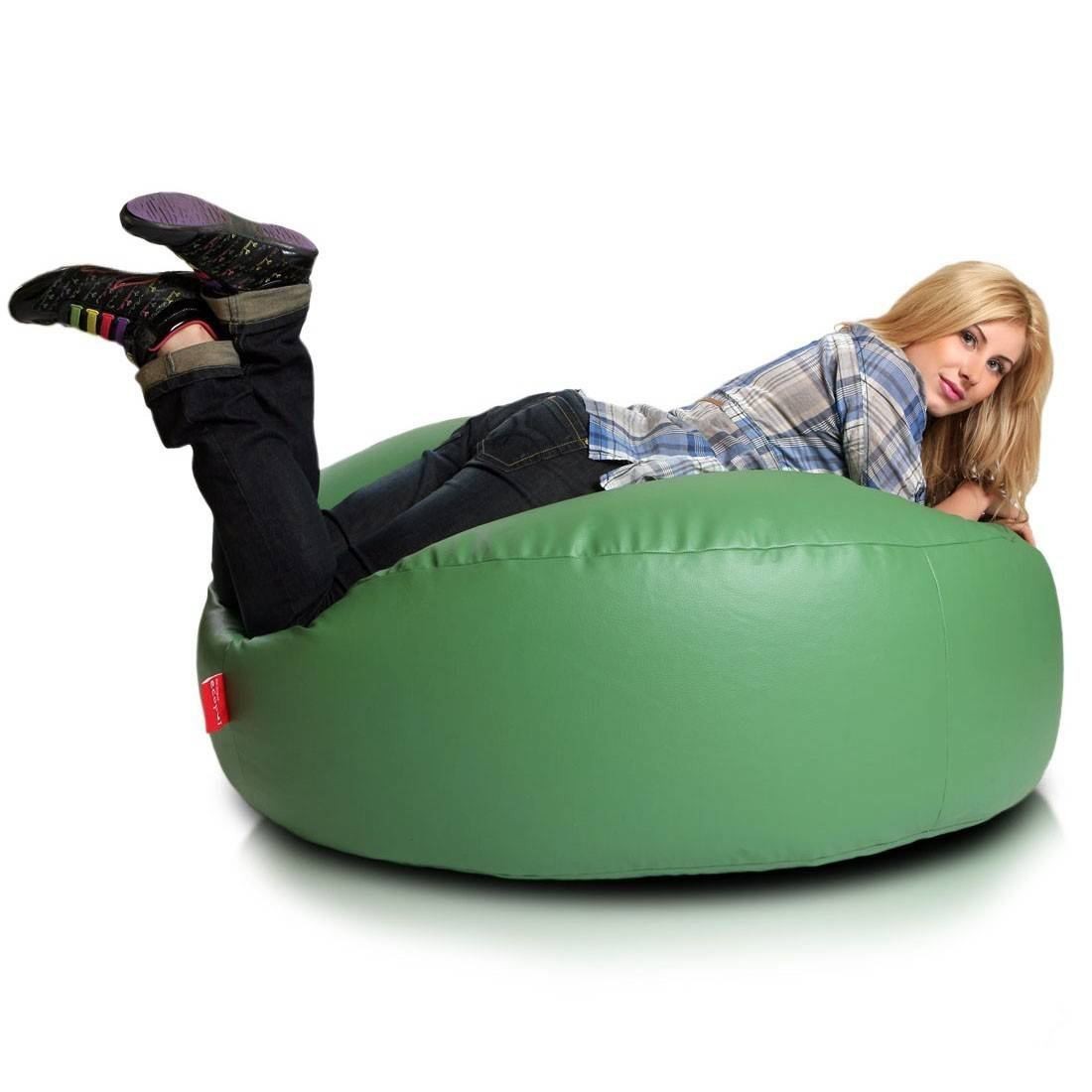 COVER POUF ROTONDO MORBIDO ISLAND ECOPELLE