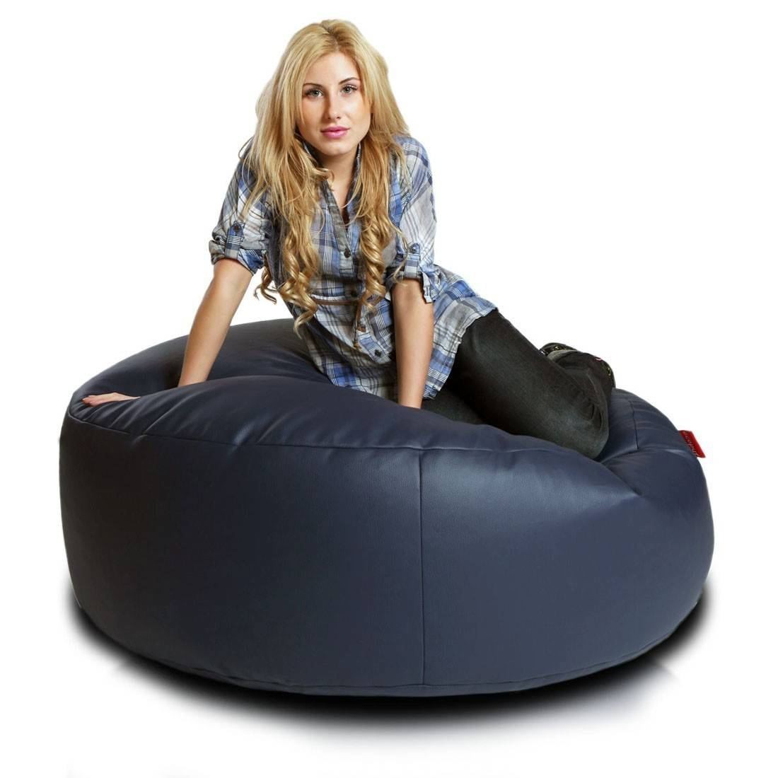 COVER POUF ROTONDO MORBIDO ISLAND ECOPELLE