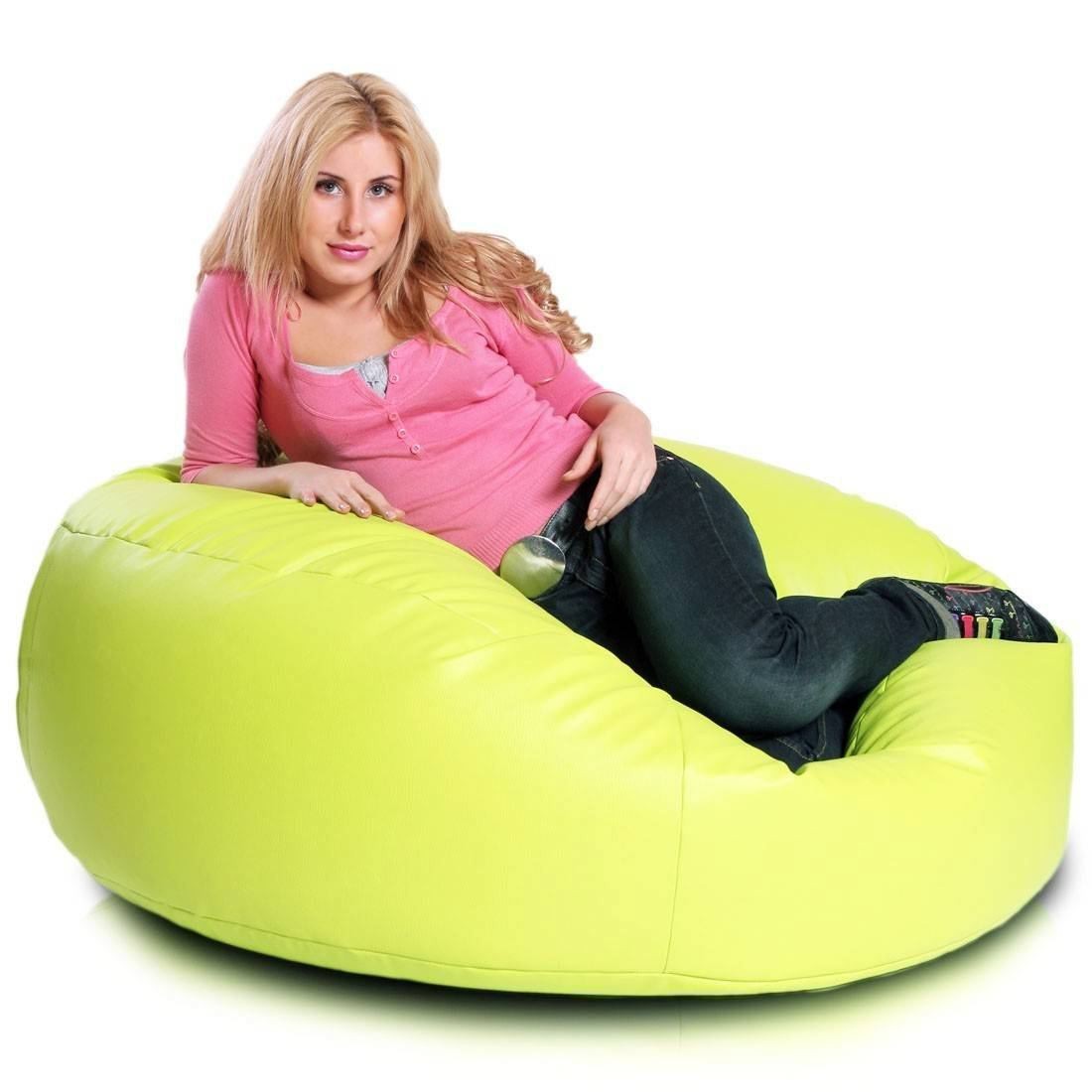COVER POUF ROTONDO MORBIDO ISLAND ECOPELLE