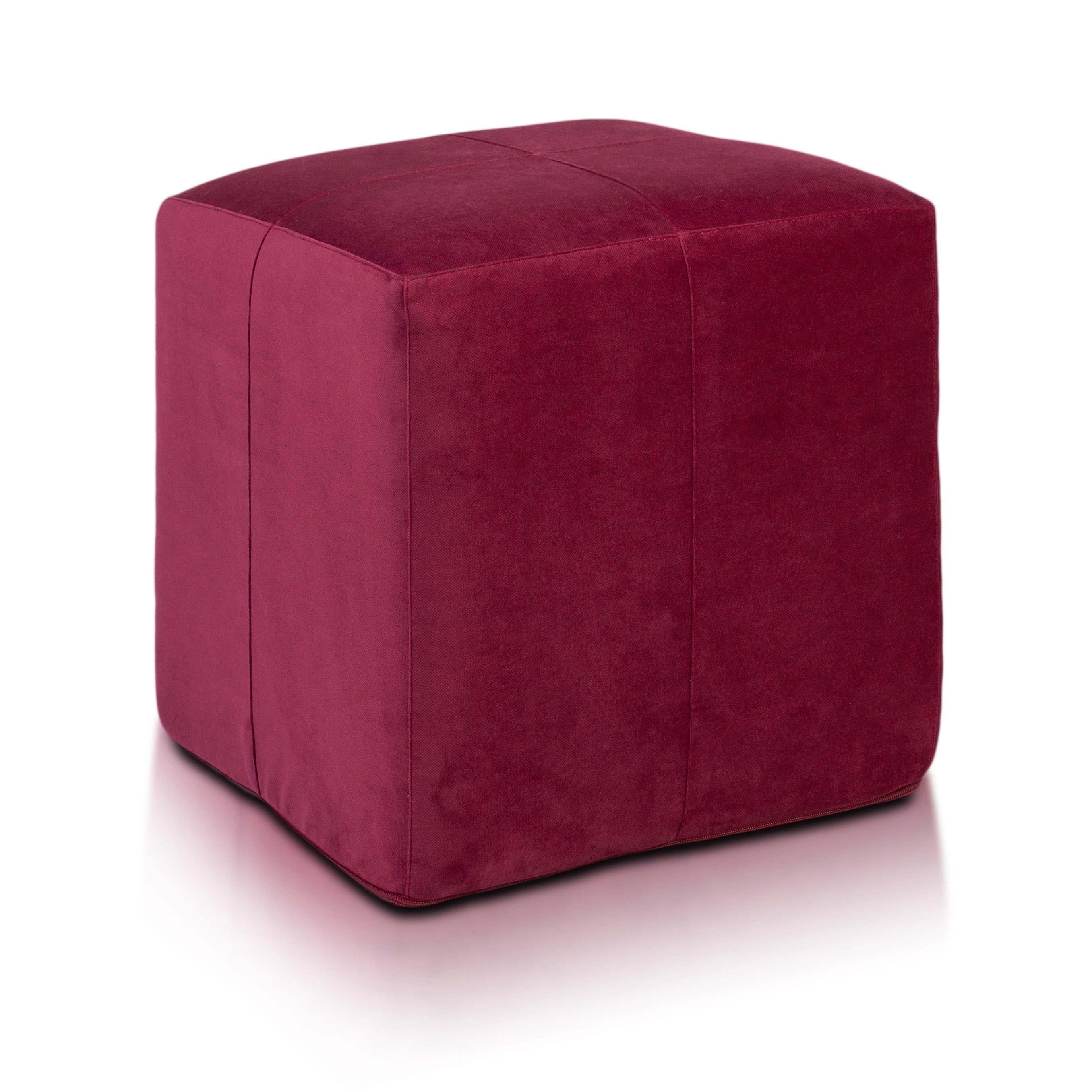POUF POGGIAPIEDI QUADRATO 40X40 MICROFIBRA