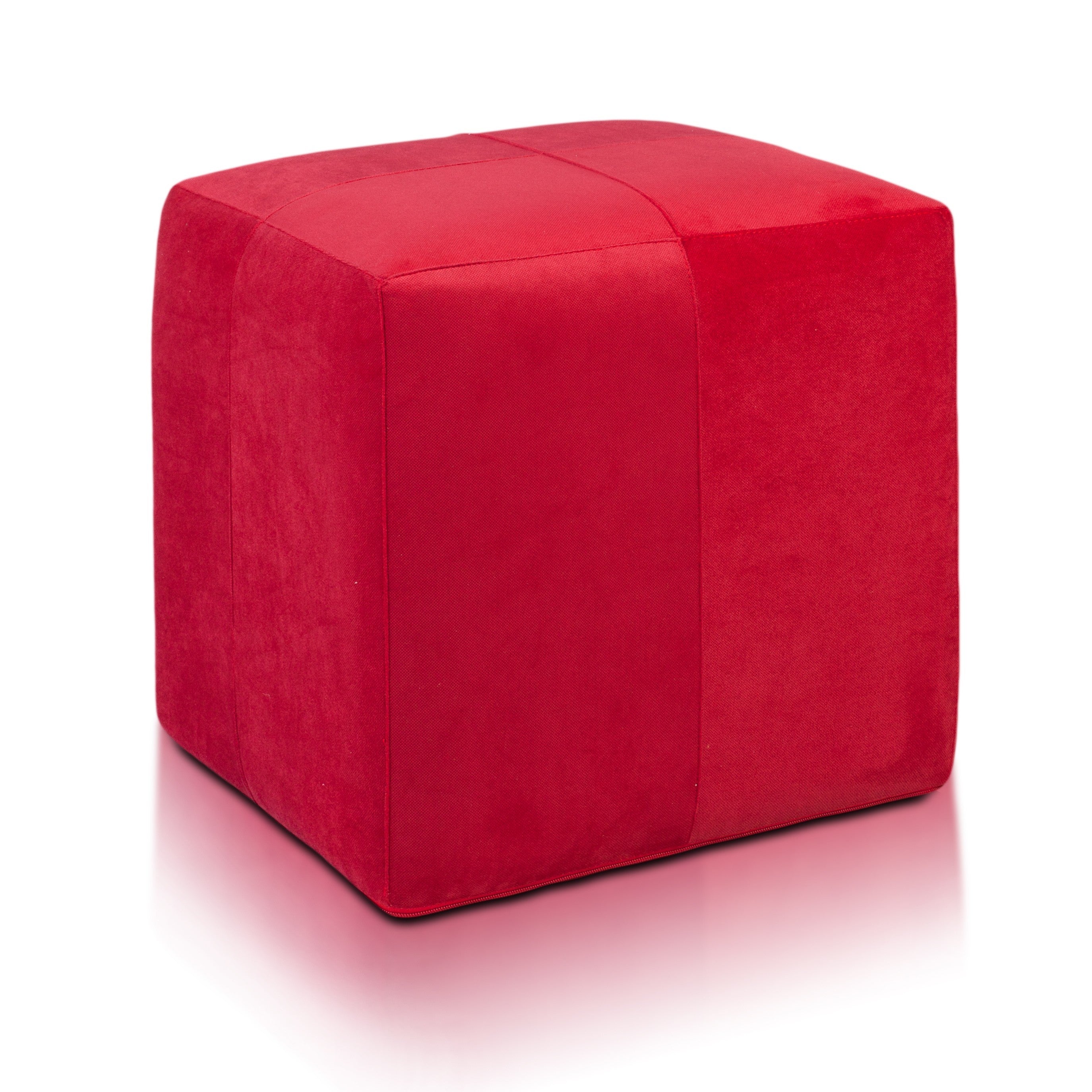 POUF POGGIAPIEDI QUADRATO 40X40 MICROFIBRA