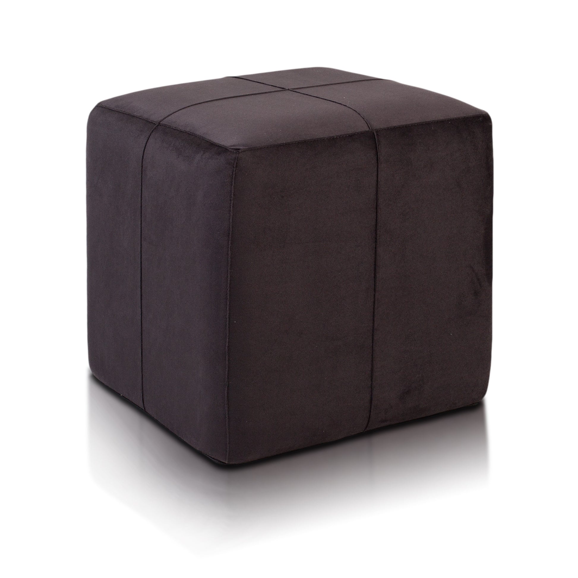 POUF POGGIAPIEDI QUADRATO 40X40 MICROFIBRA