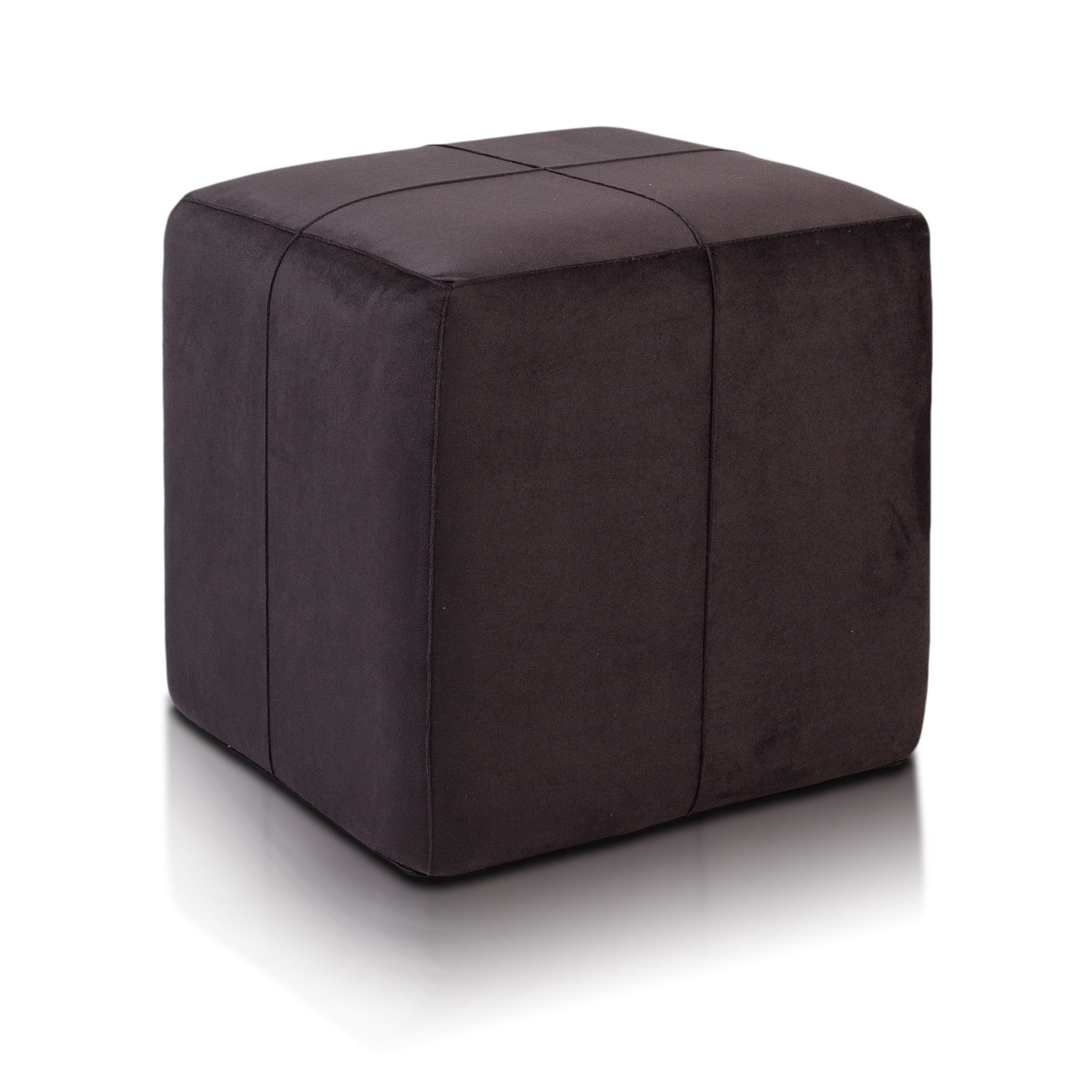 POUF POGGIAPIEDI QUADRATO 40X40 MICROFIBRA