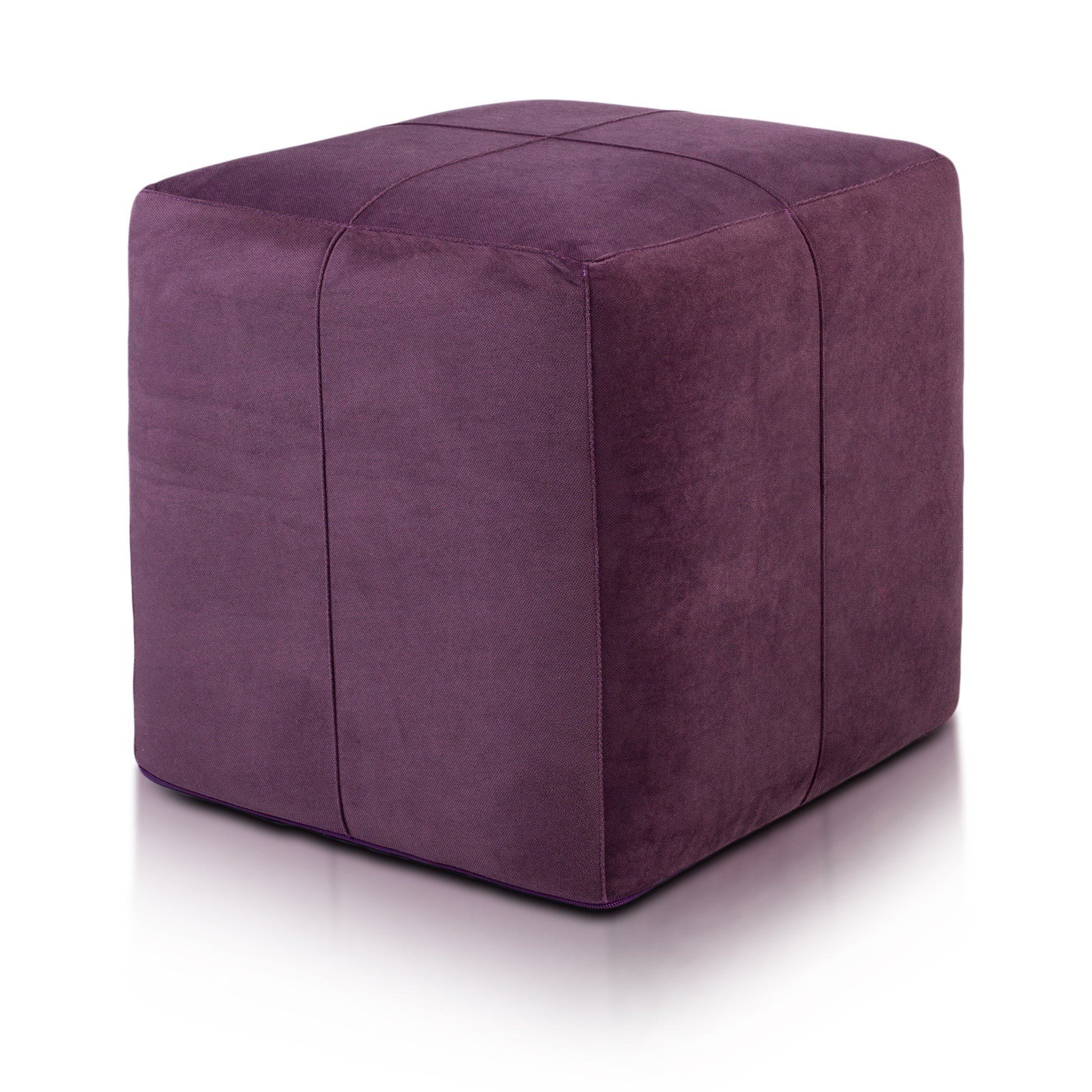 POUF POGGIAPIEDI QUADRATO 40X40 MICROFIBRA
