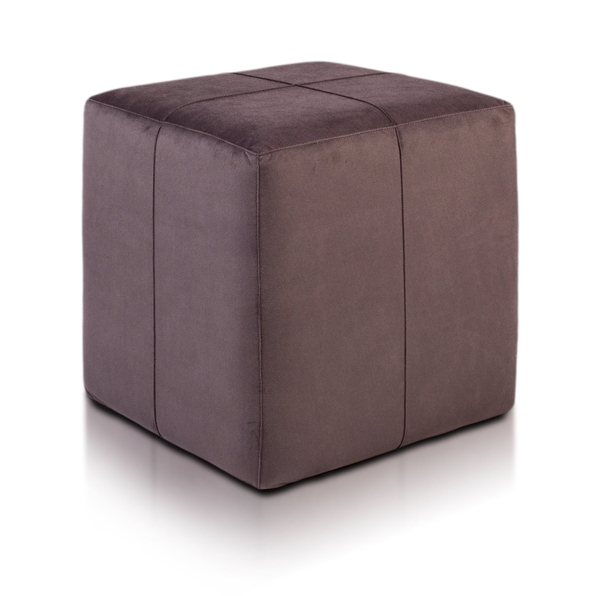 POUF POGGIAPIEDI QUADRATO 40X40 MICROFIBRA