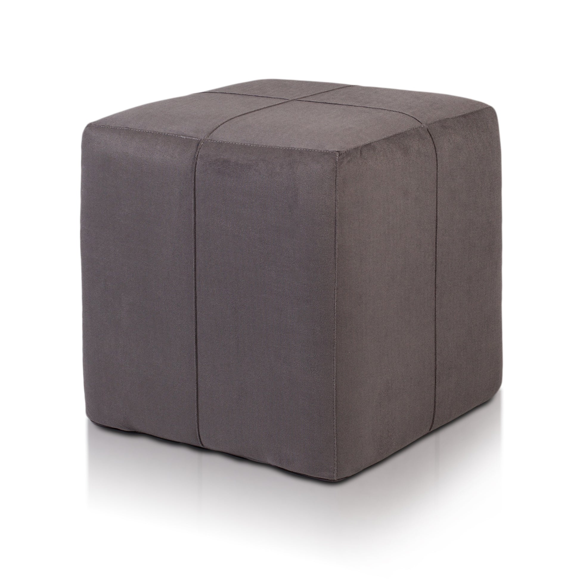 POUF POGGIAPIEDI QUADRATO 40X40 MICROFIBRA