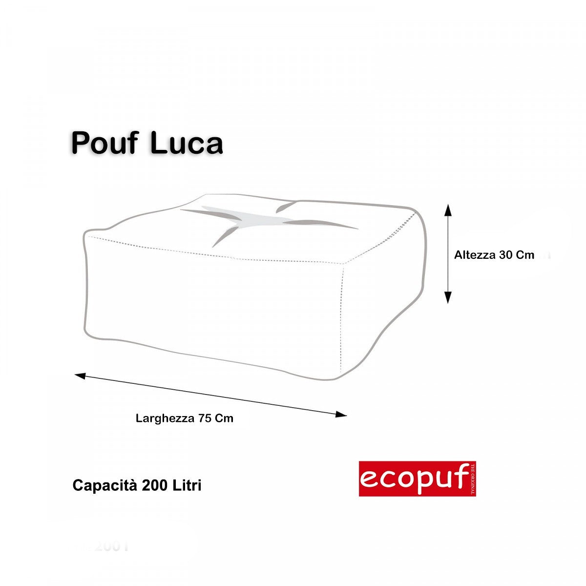 POUF QUADRATO LUCA