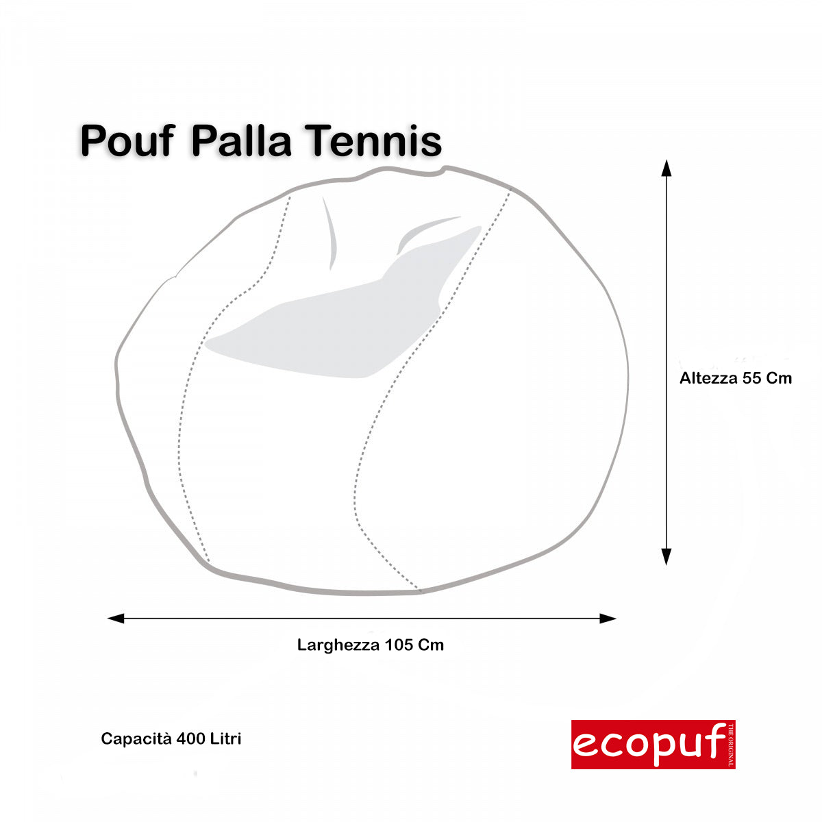 COVER POUF PALLA TENNIS