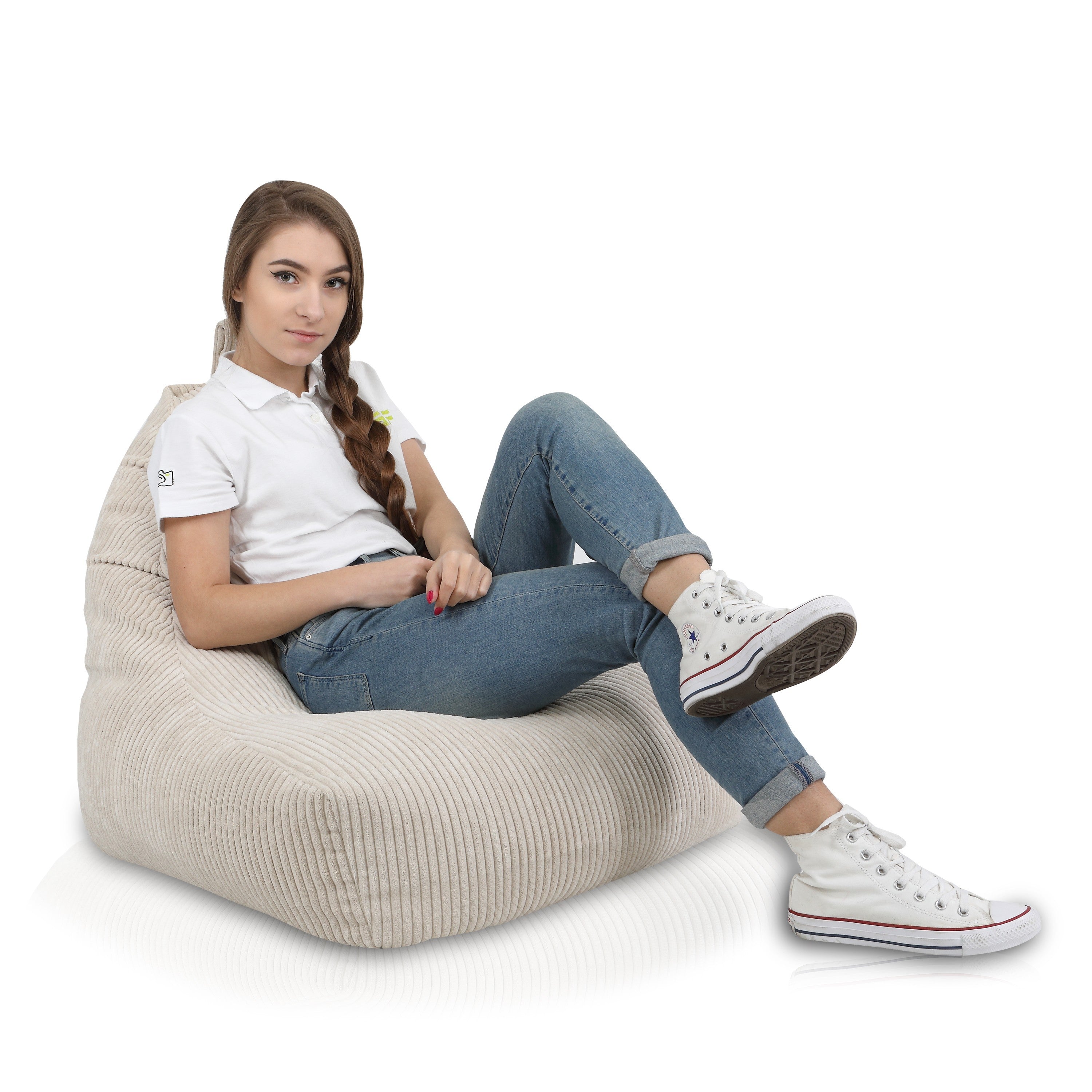 POLTRONA SACCO POUF KEIKO S SEDUTA IN VELLUTO