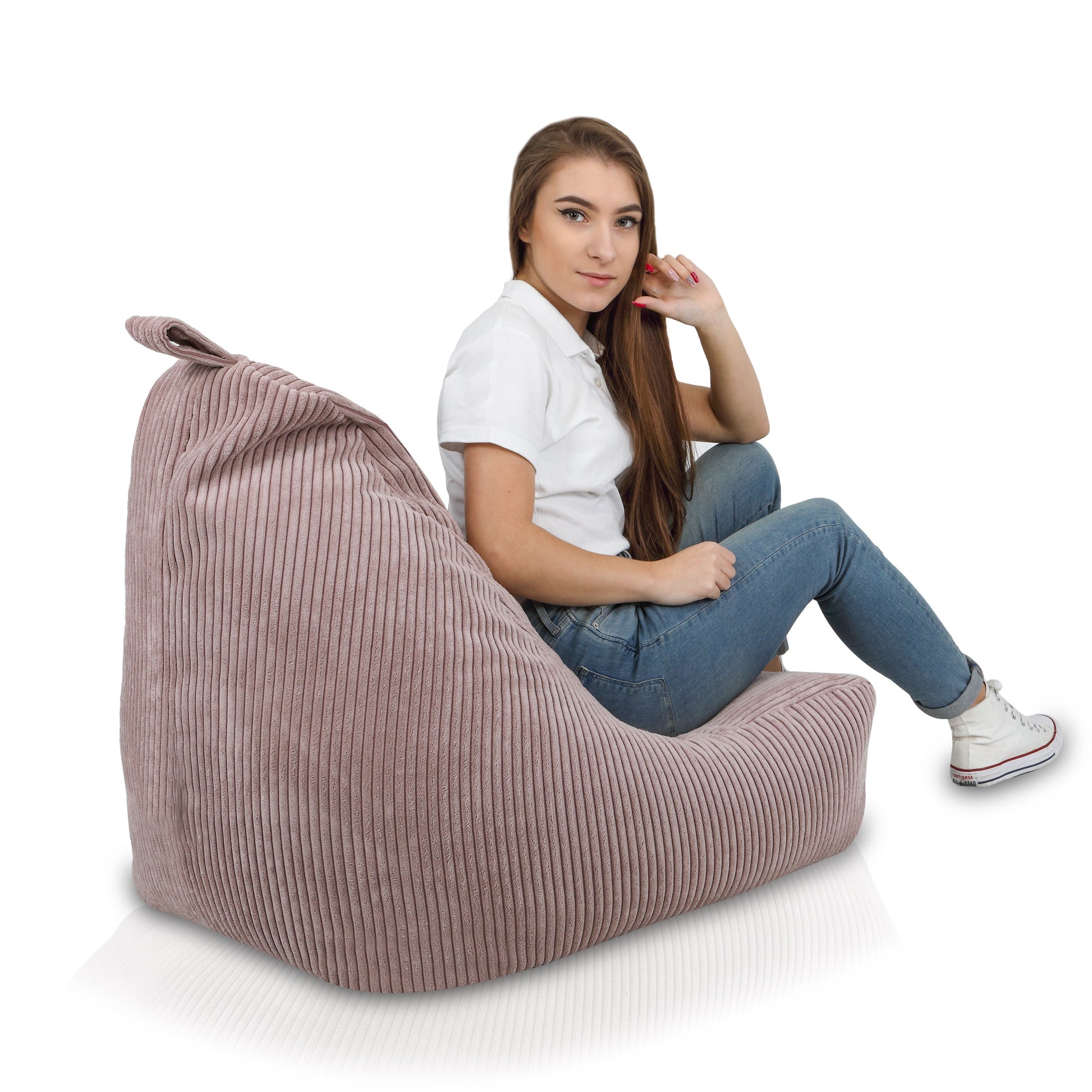 POLTRONA SACCO POUF KEIKO S SEDUTA IN VELLUTO