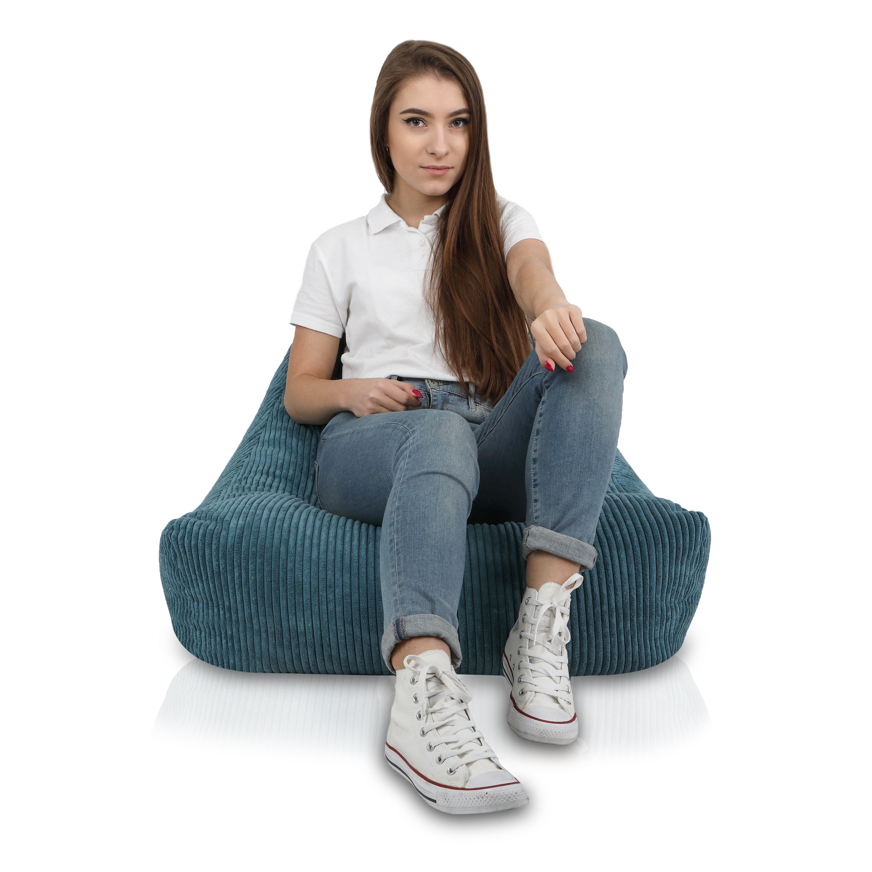 POLTRONA SACCO POUF KEIKO S SEDUTA IN VELLUTO