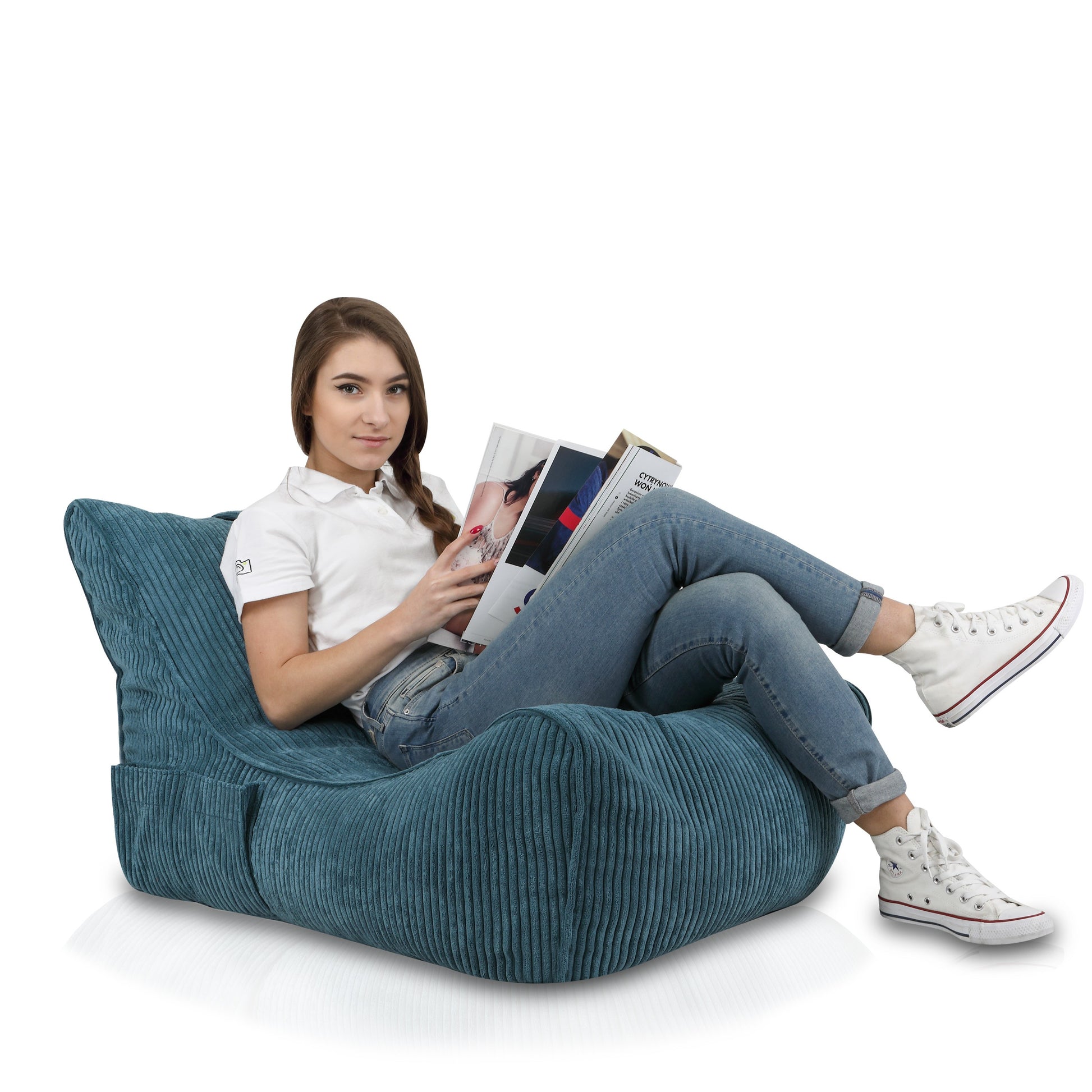 Pouf Poltrona Sacco Chaise Longue Velluto