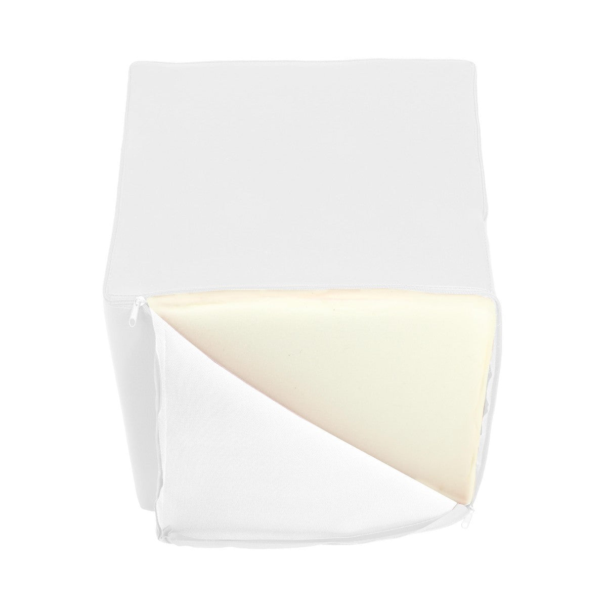 POUF POGGIAPIEDI QUADRATO 40X40 ECOPELLE