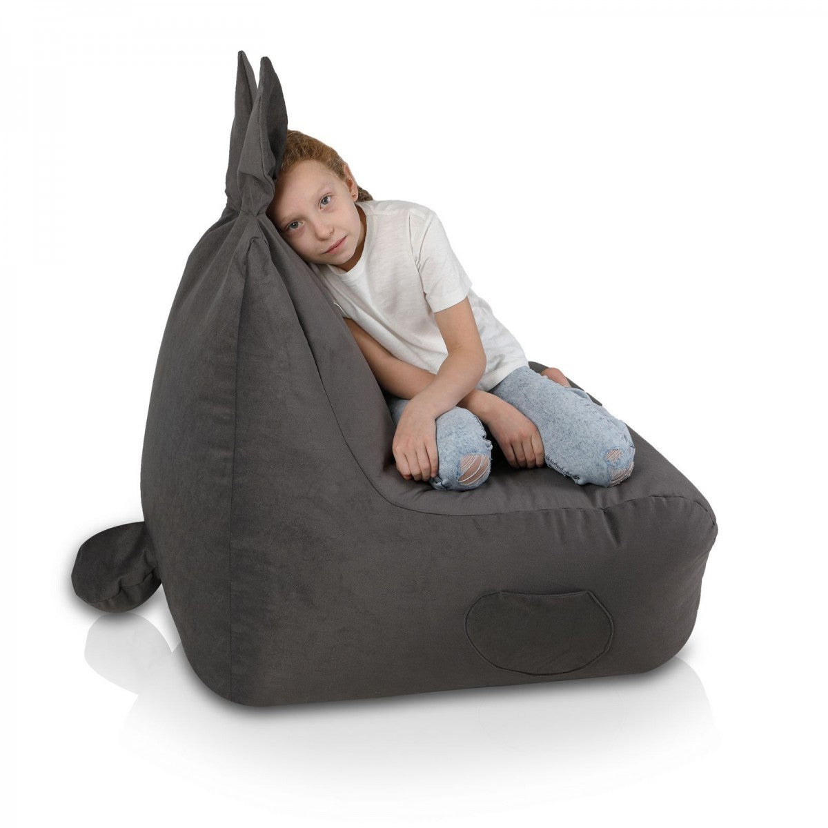 POUF POLTRONA SACCO CONIGLIETTO BUGS BUNNY L IN MICROFIBRA