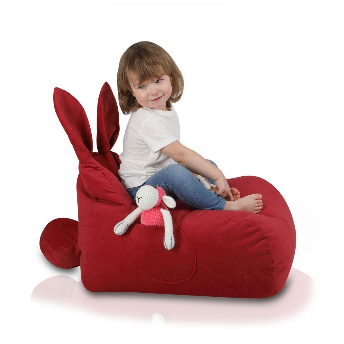 POUF POLTRONA SACCO CONIGLIETTO BUGS BUNNY S IN MICROFIBRA