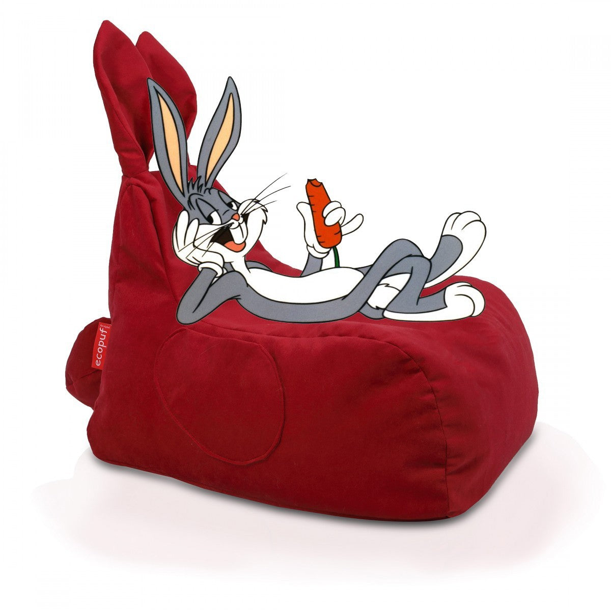 POUF POLTRONA SACCO CONIGLIETTO BUGS BUNNY L IN MICROFIBRA
