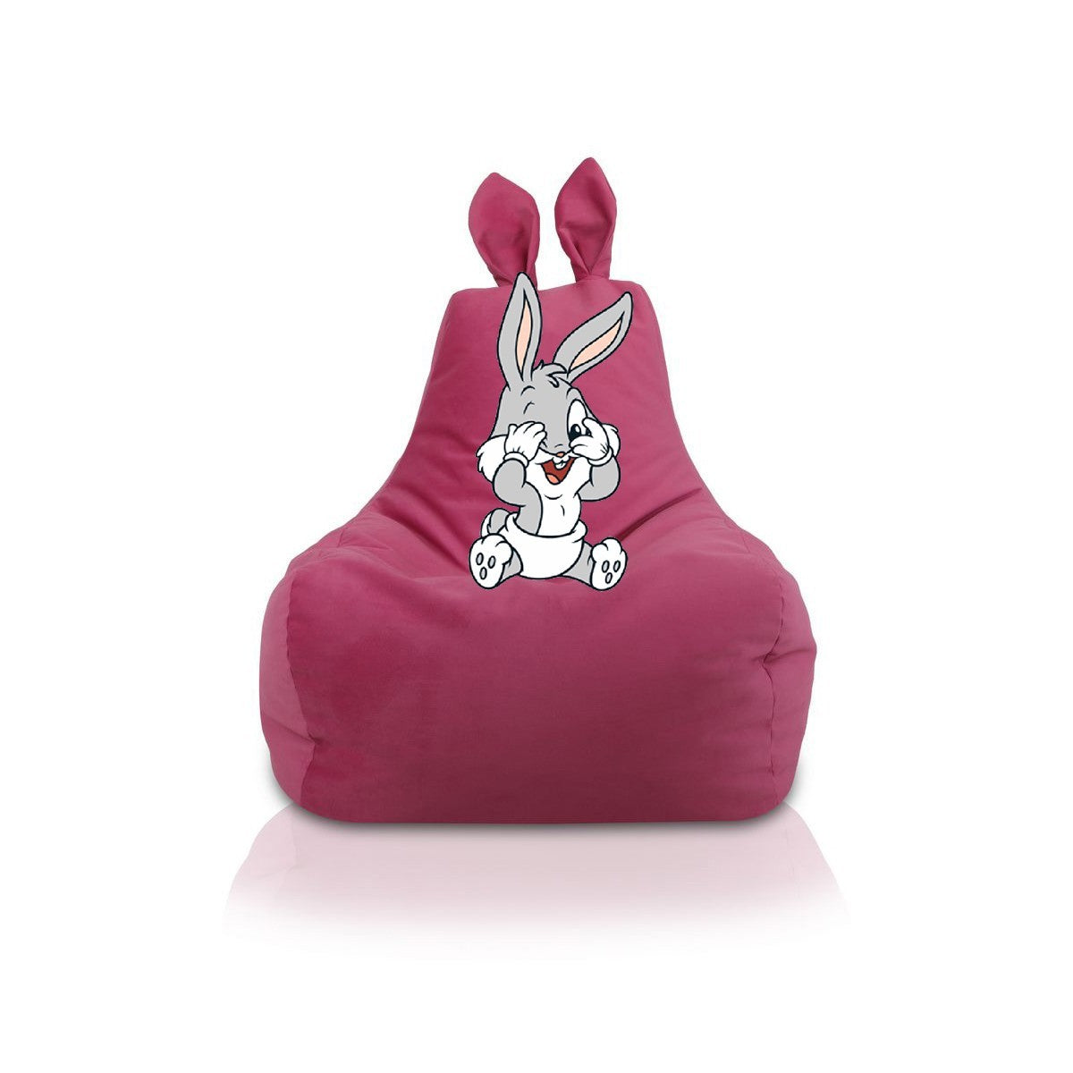 POUF POLTRONA SACCO CONIGLIETTO BUGS BUNNY S IN MICROFIBRA