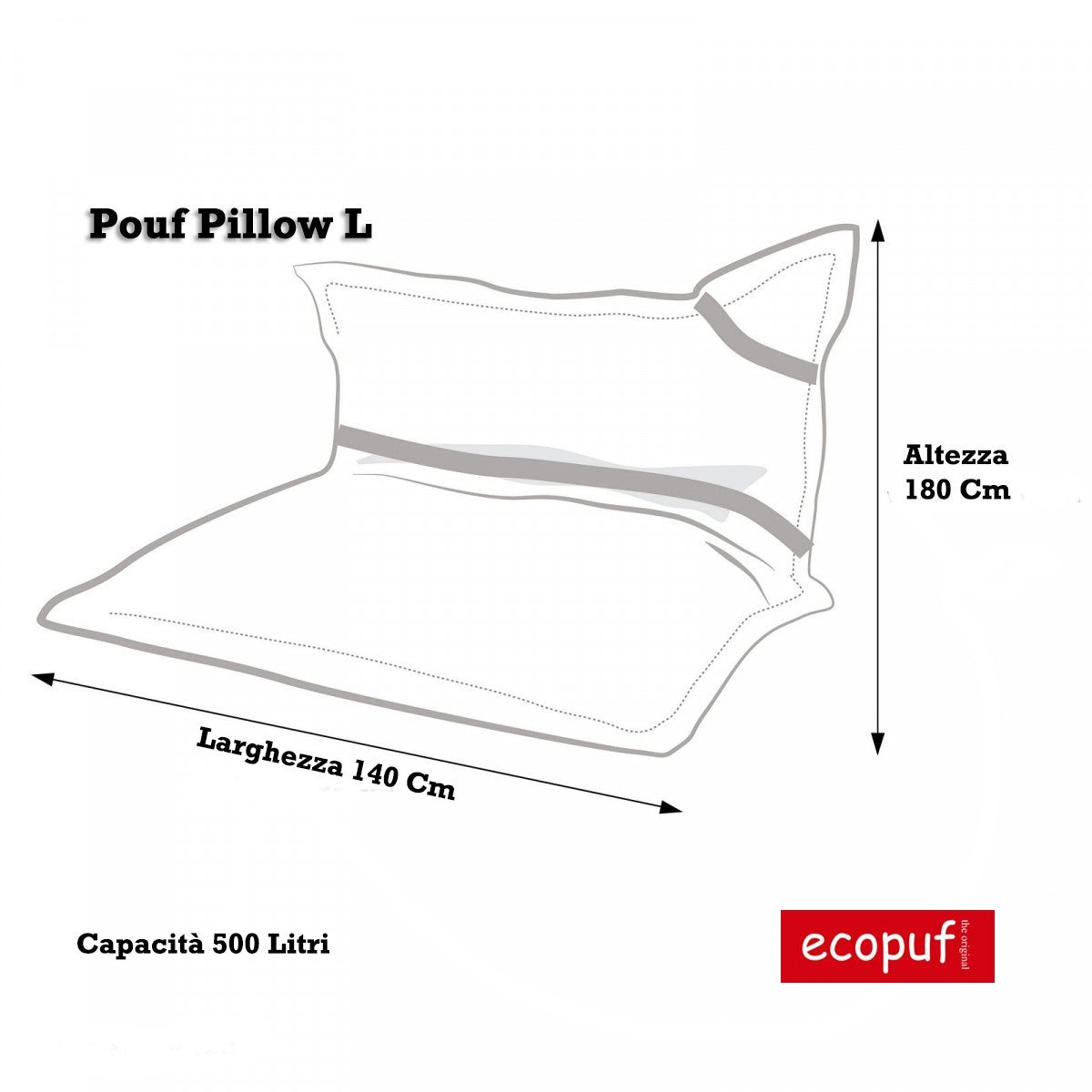 COVER POUF CUSCINO L POLIESTERE 140x180 Cm
