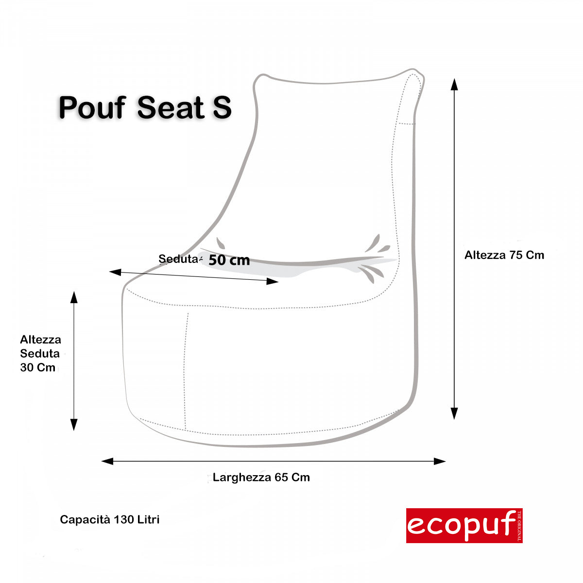POUF SEDUTA SEAT S ECOPELLE