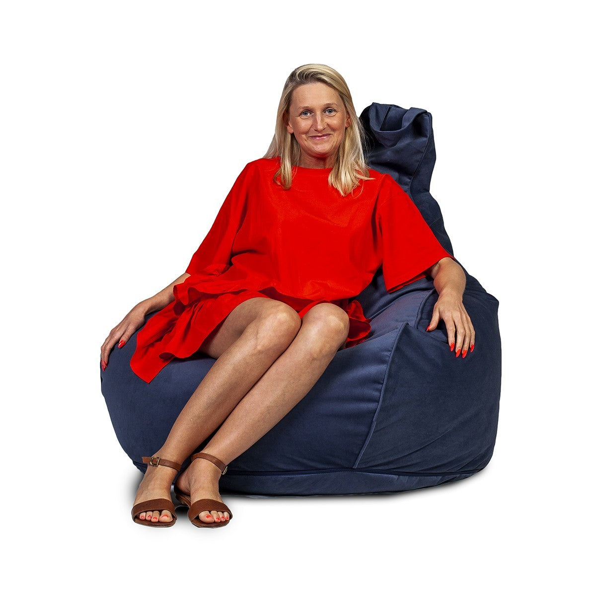 COVER POLTRONA POUF SACCO NAOKI MICROFIBRA