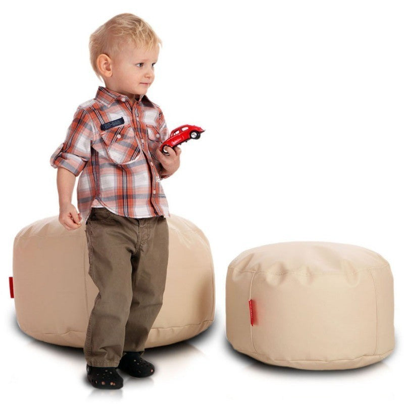 POUF ROTONDO CLASSIC S POGGIAPIEDI ECOPELLE