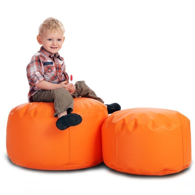 POUF ROTONDO CLASSIC S POGGIAPIEDI ECOPELLE