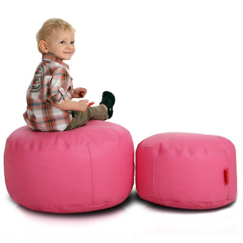POUF ROTONDO CLASSIC S POGGIAPIEDI ECOPELLE
