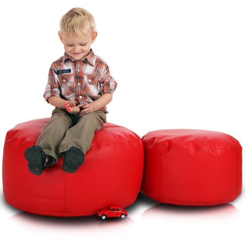 POUF ROTONDO CLASSIC S POGGIAPIEDI ECOPELLE