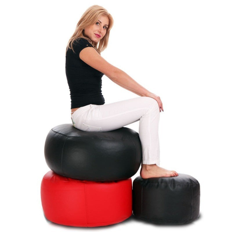 POUF ROTONDO CLASSIC S POGGIAPIEDI ECOPELLE