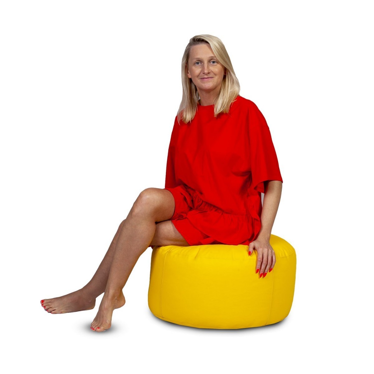 POUF ROTONDO CLASSIC S POGGIAPIEDI ECOPELLE
